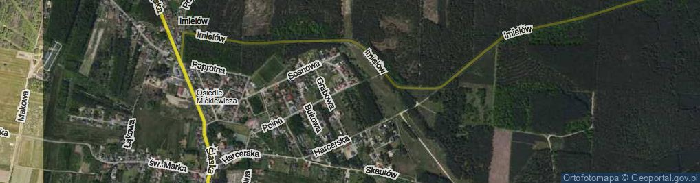 Zdjęcie satelitarne Jodłowa ul.